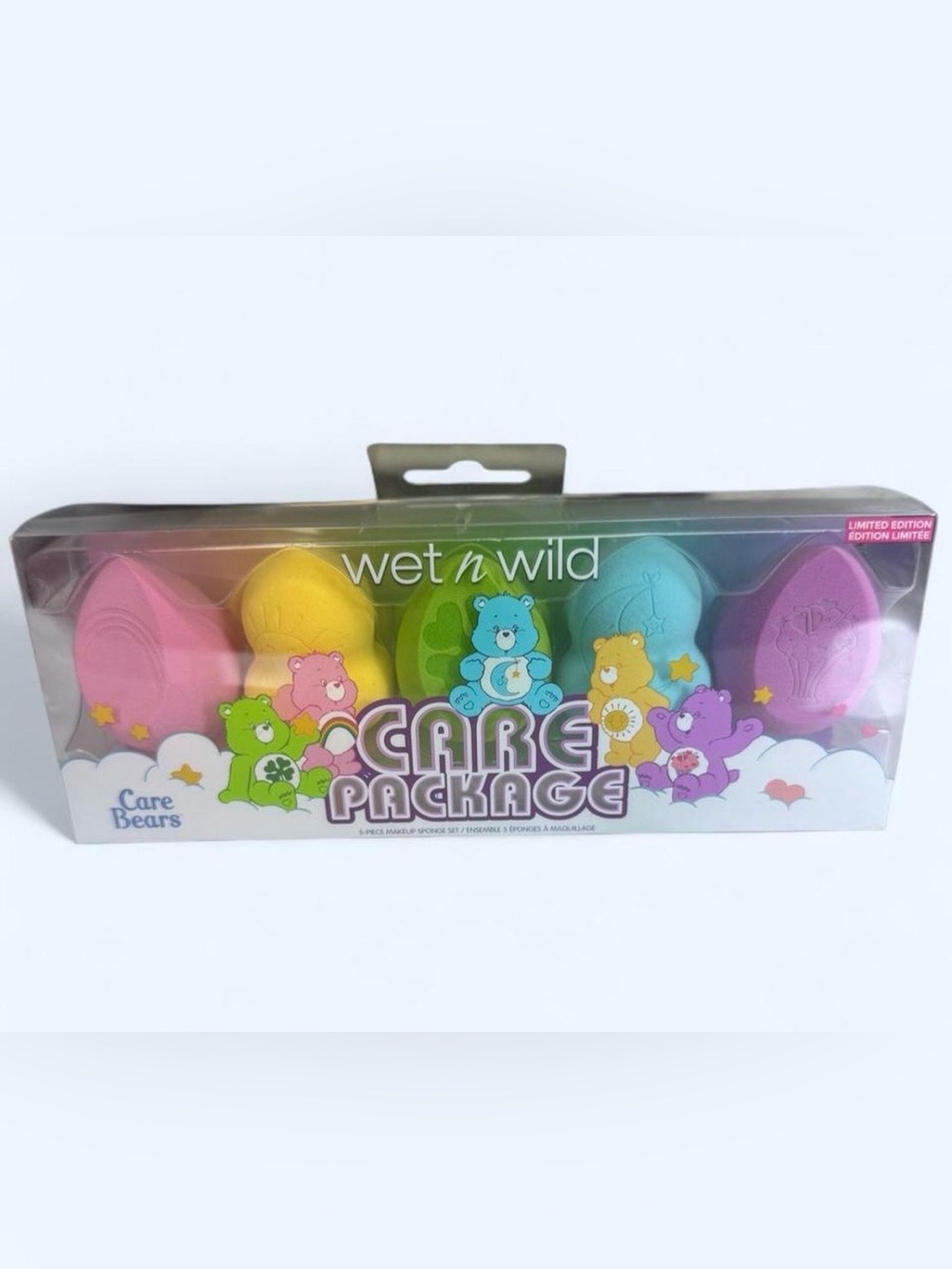 Wet n Wild Care Bears makeup sponges set Care Package New Beauty Blenders 5